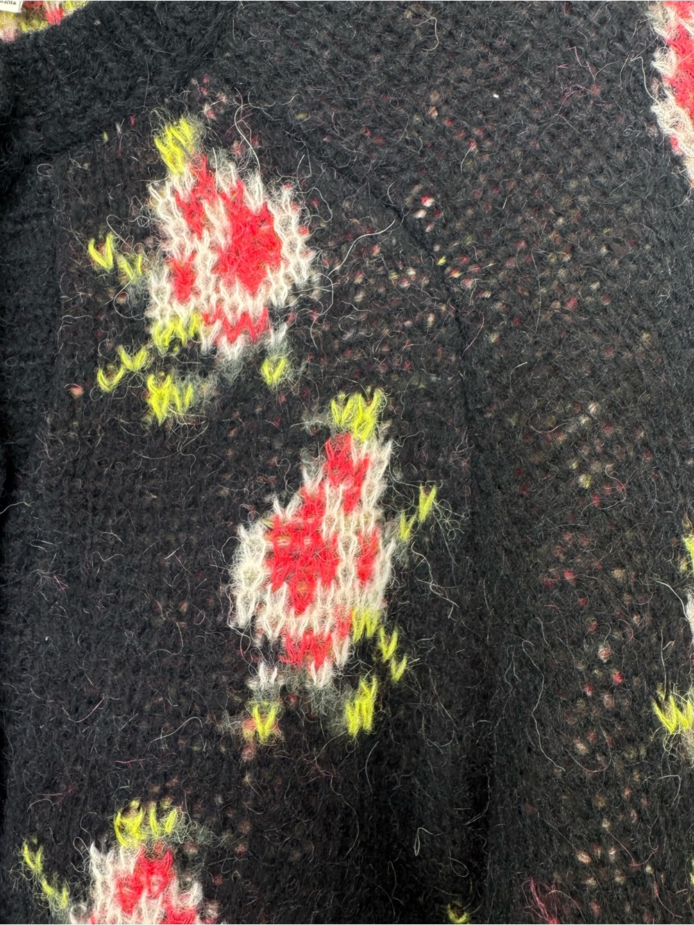 The Great The Carousel Cardigan Black Heirloom Rose Size 1 / Small - Picture 8 of 12